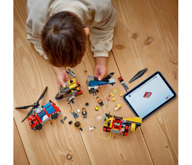 LEGO City 60462 Śmigłowiec, wóz strażacki i łódź podwodna - 1284268 - zdjęcie 15